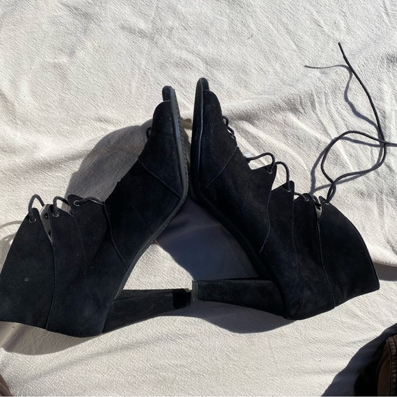 Eric Micheal Suede Lace up Booties - Picture 9 of 13